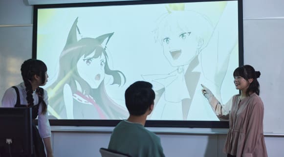 アニメーション学科とのコラボ