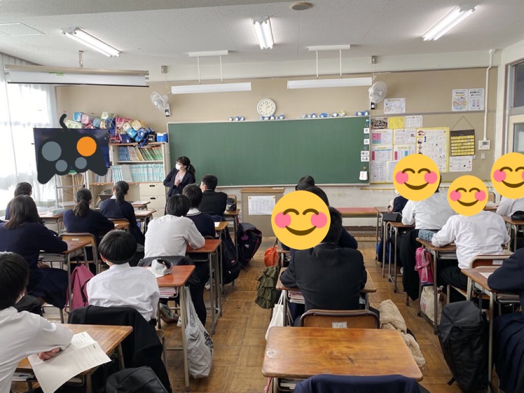 和泉市立北池田中学校で『ゲーム・アニメ・声優』の職業講話をさせていただきました